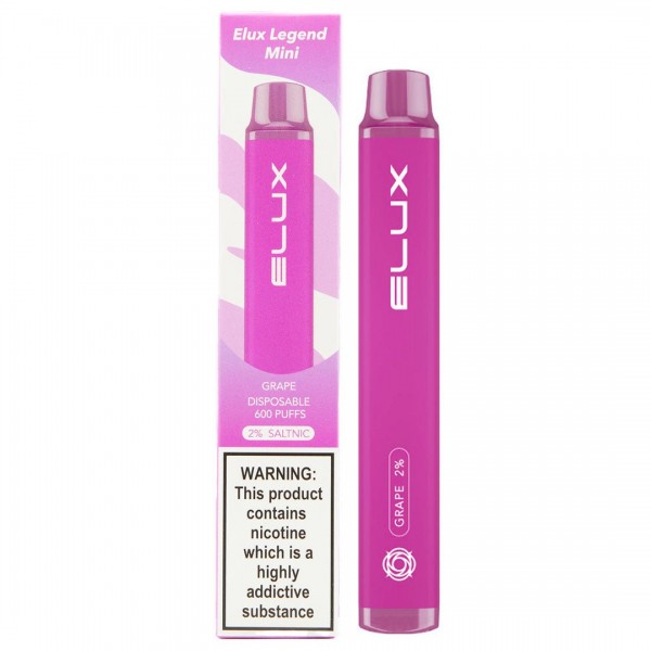 Grape Disposable Vape By Elux Legend Mini