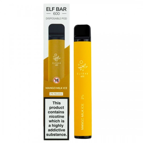 Elf Bar 600 Mango Milk Ice Disposable Vape