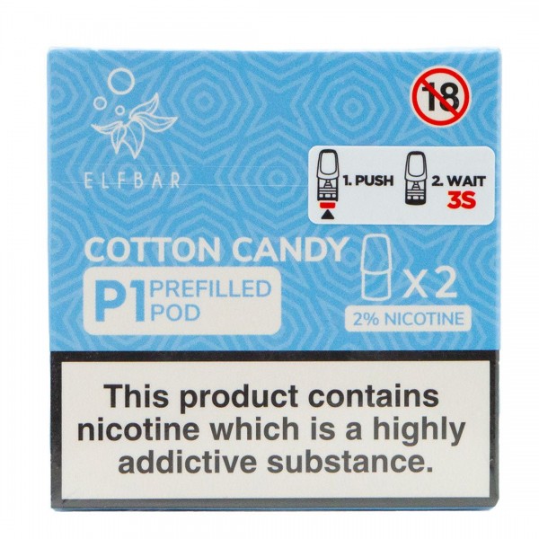 Cotton Candy Ice P1 Prefilled Pod by Elf Bar Mate 500