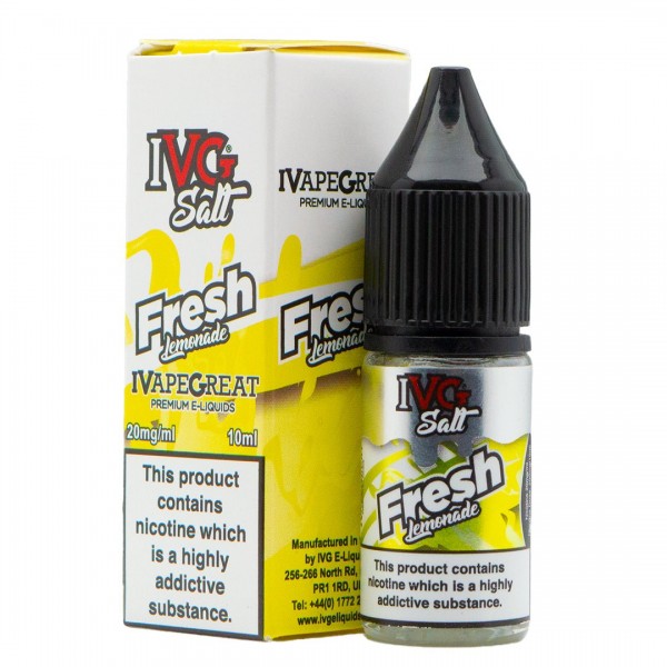 Fresh Lemonade 10ml Nic Salt By IVG