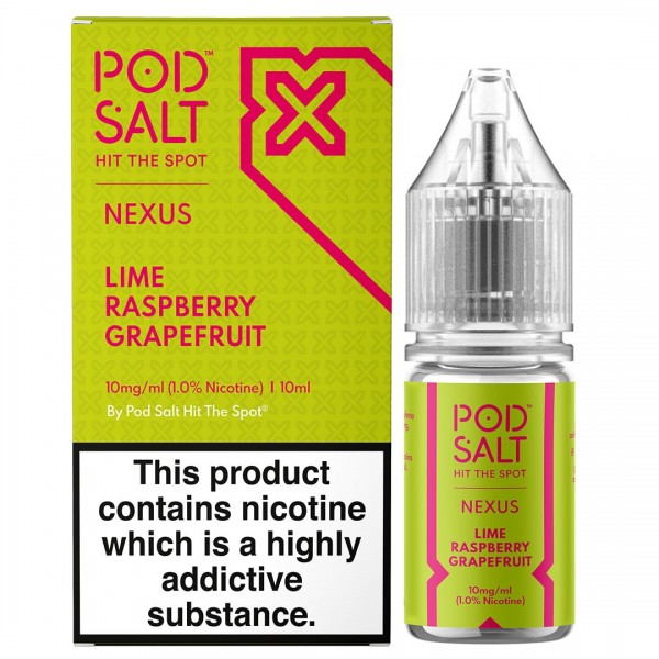 Lime Raspberry Grapefruit 10ml Nic Salt By Pod Salt Nexus