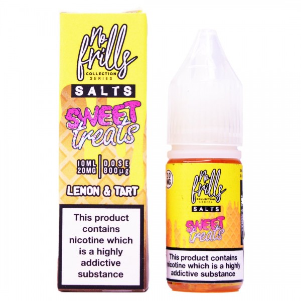 Lemon Tart 10ml Nic Salt By No Frills Sweet Treats