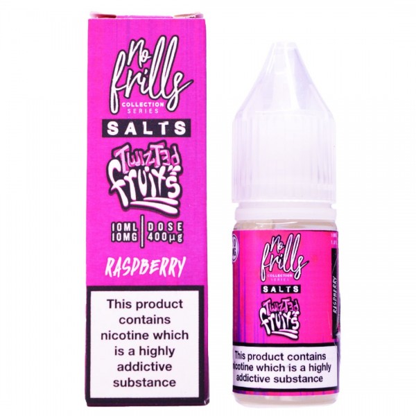 Raspberry 10ml Nic Salt By No Frills Twisted Fruits