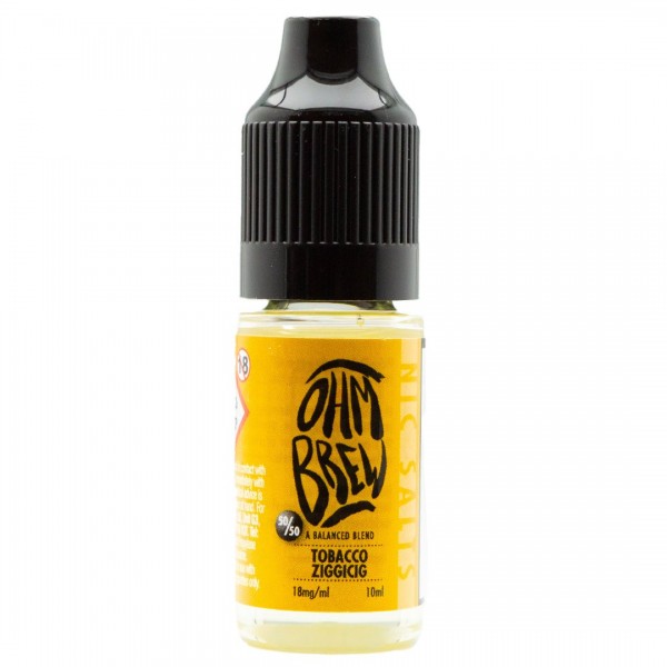 Tobacco Ziggicig 10ml Nic Salt By Ohm Brew