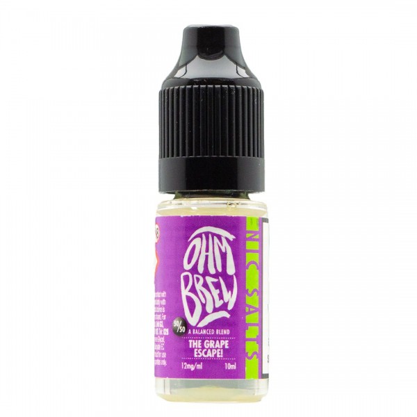 The Grape Escape 10ml Nic Salt By Ohm Brew