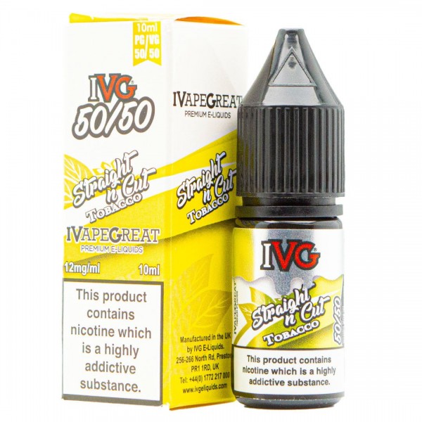 Straight Cut Tobacco 10ml E Liquid By IVG