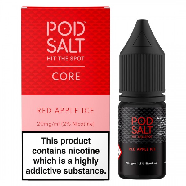 Red Apple Ice 10ml Nic Salt By Pod Salt