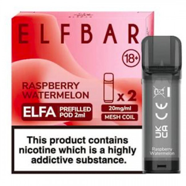 Raspberry Watermelon Elfa Prefilled Pod by Elf Bar