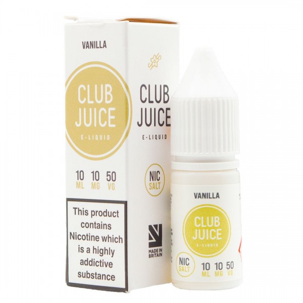 Vanilla 10ml Nic Salt By Club Juice