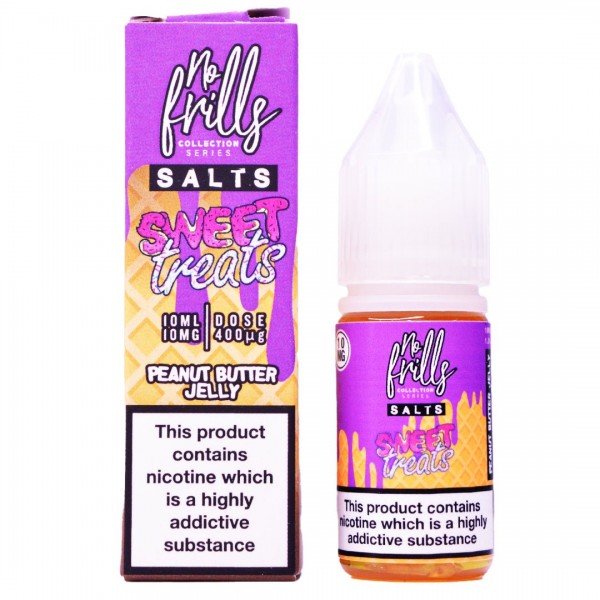 Peanut Butter Jelly 10ml Nic Salt By No Frills Sweet Treats