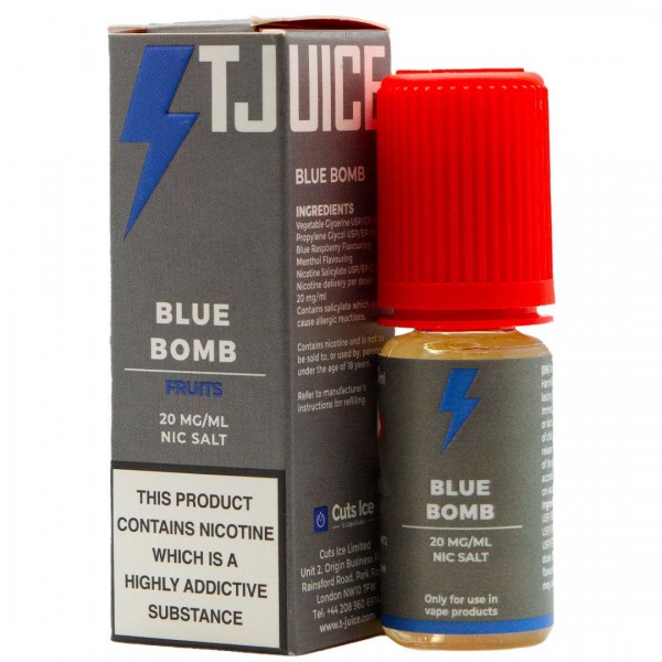 Blue Bomb 10ml Nic Salt By T Juice