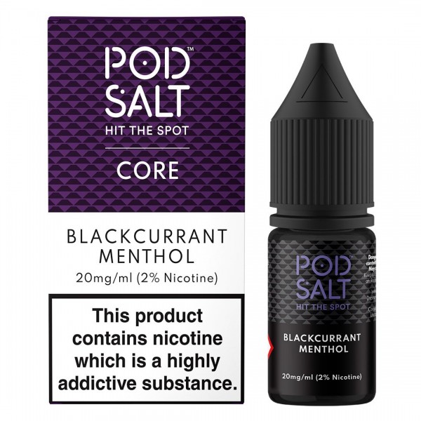 Blackcurrant Menthol 10ml Nic Salt By Pod Salt