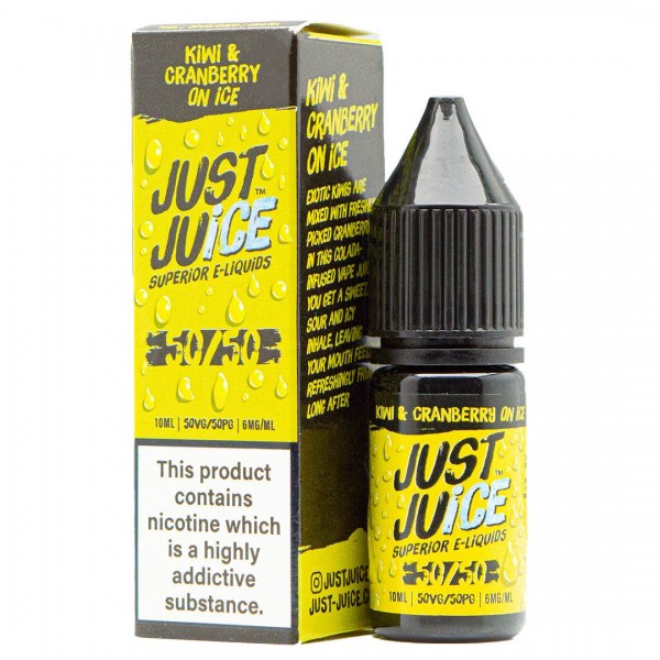 Kiwi & Cranberry On Ice By Just Juice 10ml Eliquid