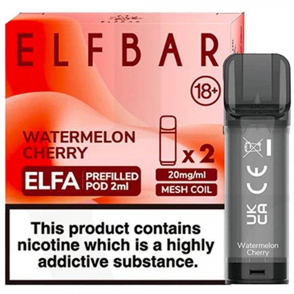 Watermelon Cherry Elfa Prefilled Pod by Elf Bar