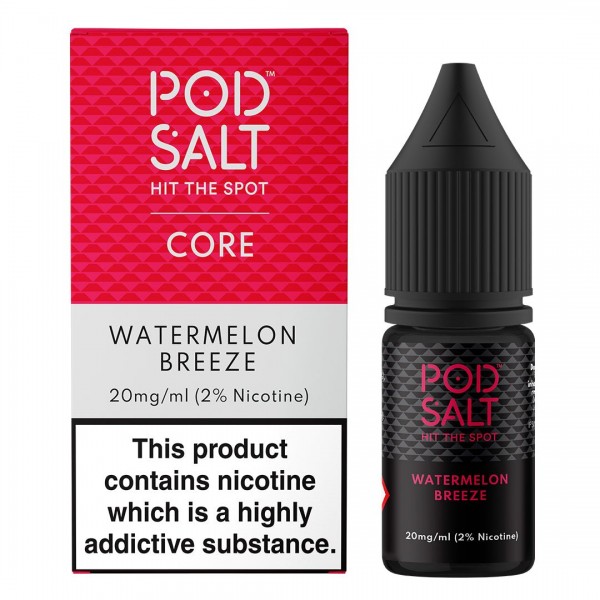 Watermelon Breeze 10ml Nic Salt By Pod Salt