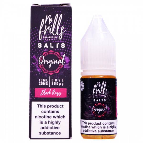 Black Razz 10ml Nic Salt By No Frills