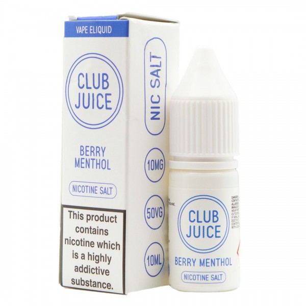 Berry Menthol 10ml Nic Salt By Club Juice