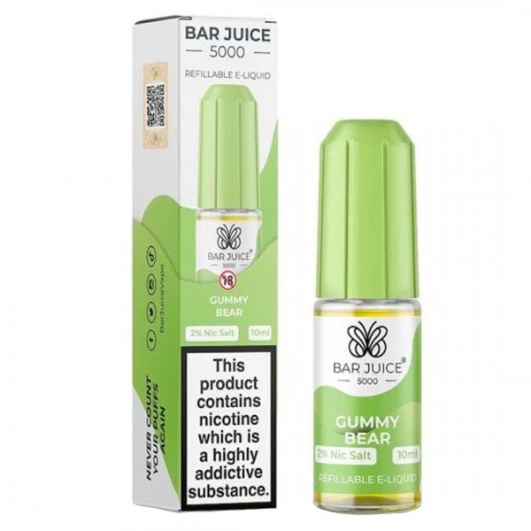 Gummy Bear 10ml Nic Salt E-liquid By Bar Juice 5000