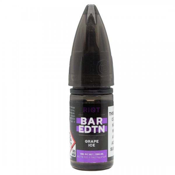 Grape Ice BAR EDTN 10ml Nic Salt By Riot Squad